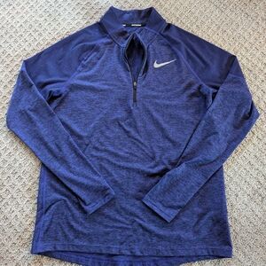 Nike Blue Quarter-Zip Pullover
